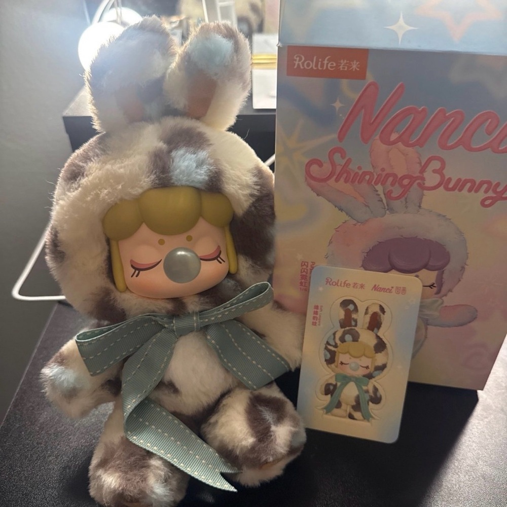 Nanci Shining Bunny Plush Doll - Brown & Cream